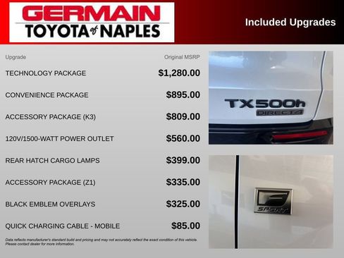 Used 2025 Lexus TX 500h AWD w/ Technology Package image 5