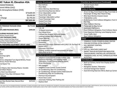 New 2026 GMC Yukon XL Elevation w/ Elevation Premium Package AWD/4WD image 2