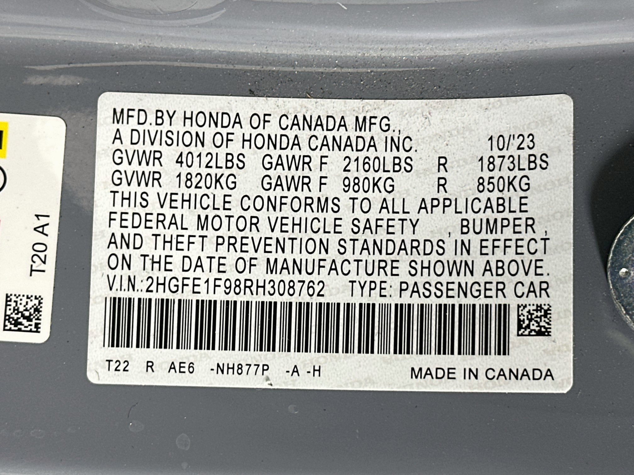 Used 2024 Honda Civic Touring image 12