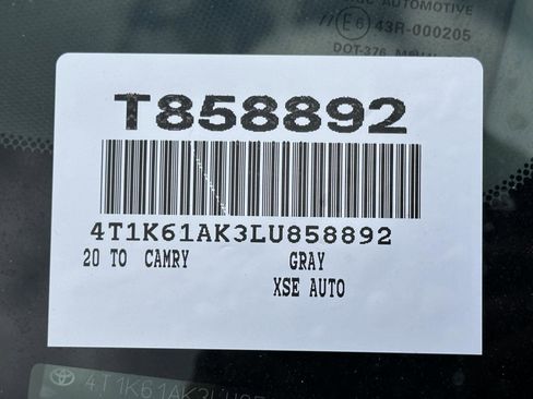 Certified 2020 Toyota Camry XSE image 53