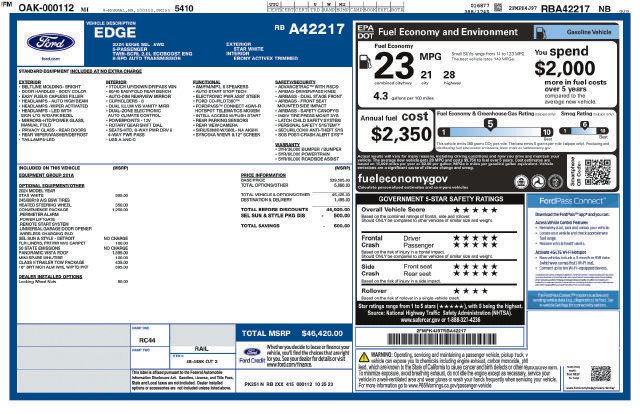 Used 2024 Ford Edge SEL w/ Convenience Package AWD/4WD image 44