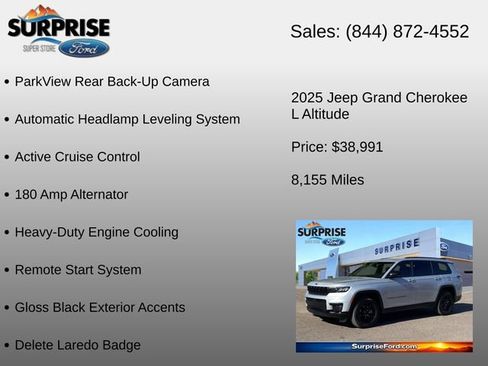 Used 2025 Jeep Grand Cherokee L Laredo AWD/4WD image 36