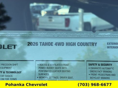 New 2026 Chevrolet Tahoe High Country AWD/4WD image 46