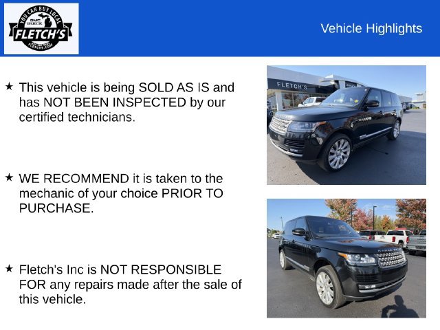 Used 2016 Land Rover Range Rover Supercharged AWD/4WD image 2