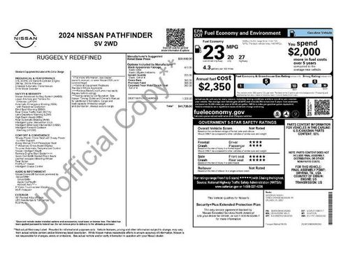 Certified 2024 Nissan Pathfinder SV w/ Black Appearance Package FWD image 4