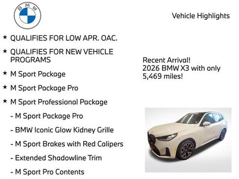 Used 2026 BMW X3 xDrive30i w/ Premium Package AWD/4WD image 4