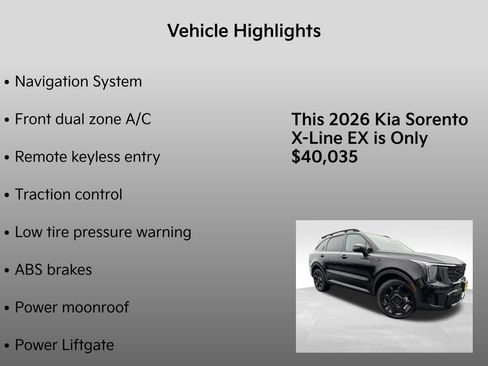 New 2026 Kia Sorento X-Line EX image 5