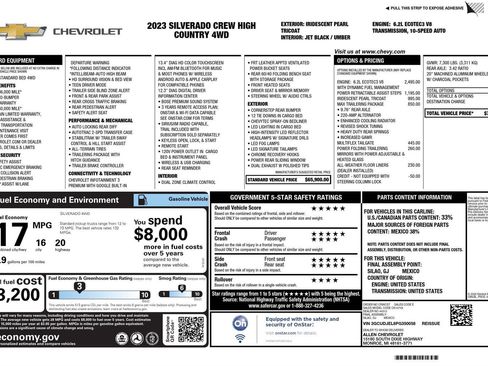 Used 2023 Chevrolet Silverado 1500 High Country w/ Max Trailering Package AWD/4WD image 6