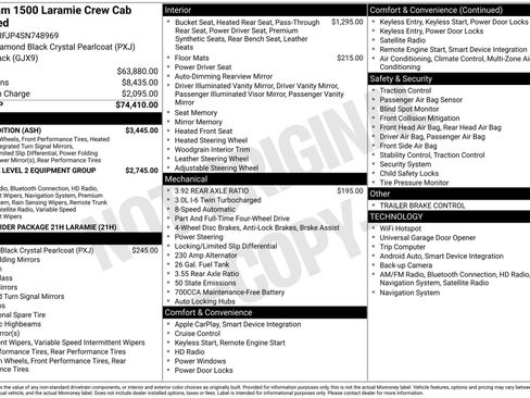 Used 2025 RAM 1500 Laramie w/ Night Edition AWD/4WD image 38