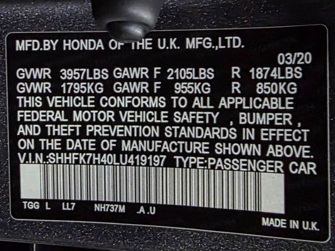 Used 2020 Honda Civic Sport image 37