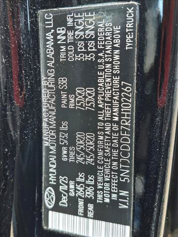 Used 2024 Hyundai Santa Cruz Night AWD/4WD image 16