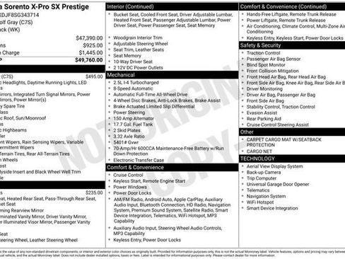 Certified 2025 Kia Sorento SX Prestige image 37