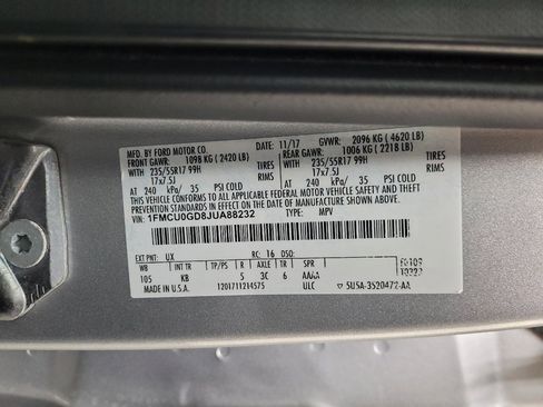 Used 2018 Ford Escape SE w/ SE Sync 3 Package FWD image 33