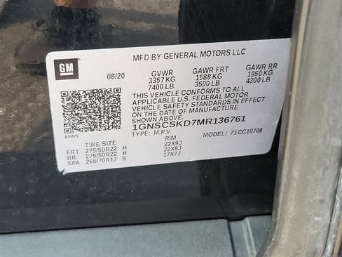 Used 2021 Chevrolet Tahoe Premier w/ Premium Package image 33