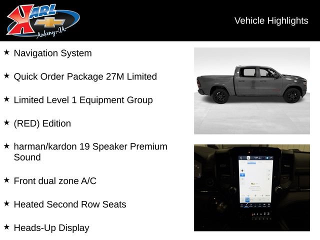 Used 2023 RAM 1500 Limited w/ (RED) Edition AWD/4WD image 2