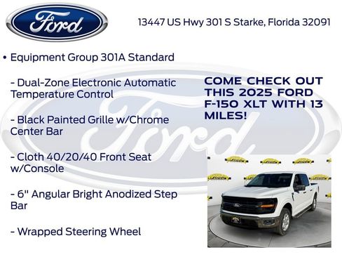 New 2025 Ford F150 XLT w/ Equipment Group 301A Standard RWD image 15