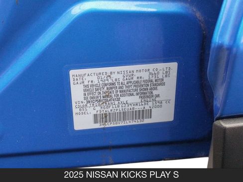 Certified 2025 Nissan Kicks Play S FWD image 25