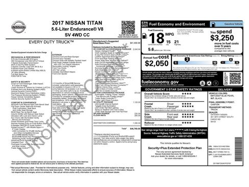 Used 2017 Nissan Titan SV AWD/4WD image 14