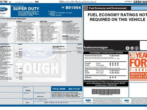 Used 2016 Ford F250 Platinum w/ FX4 Off-Road Package AWD/4WD image 5