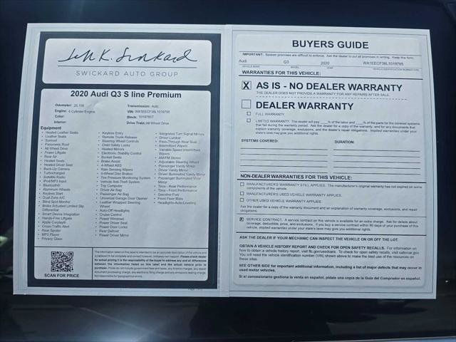 Used 2020 Audi Q3 2.0T Premium Plus w/ Premium Plus Package AWD/4WD image 16
