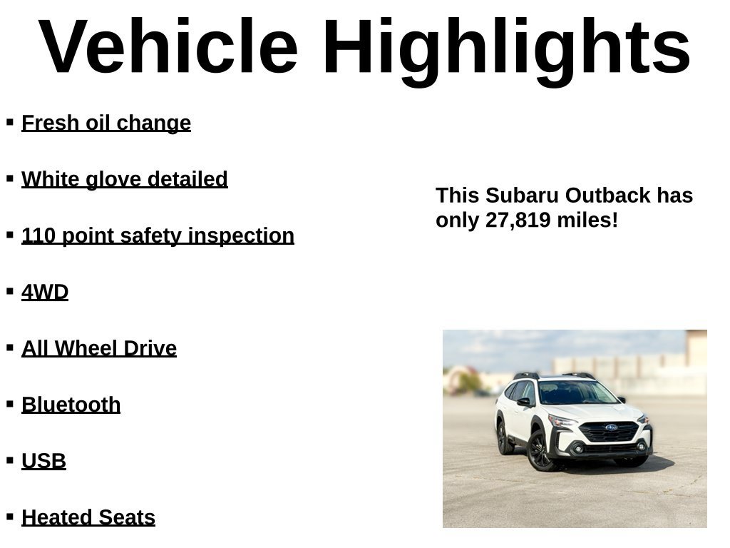 Used 2024 Subaru Outback Onyx Edition XT AWD/4WD image 31