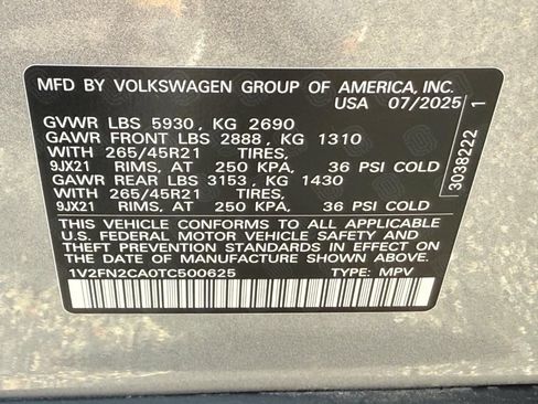 Certified 2026 Volkswagen Atlas SEL Premium R-Line AWD/4WD image 23