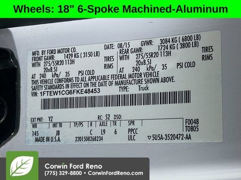 Used 2015 Ford F150 XLT w/ Equipment Group 301A Mid RWD image 30