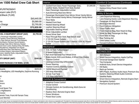 Used 2026 RAM 1500 Rebel w/ Rebel Level 2 Equipment Group AWD/4WD image 37