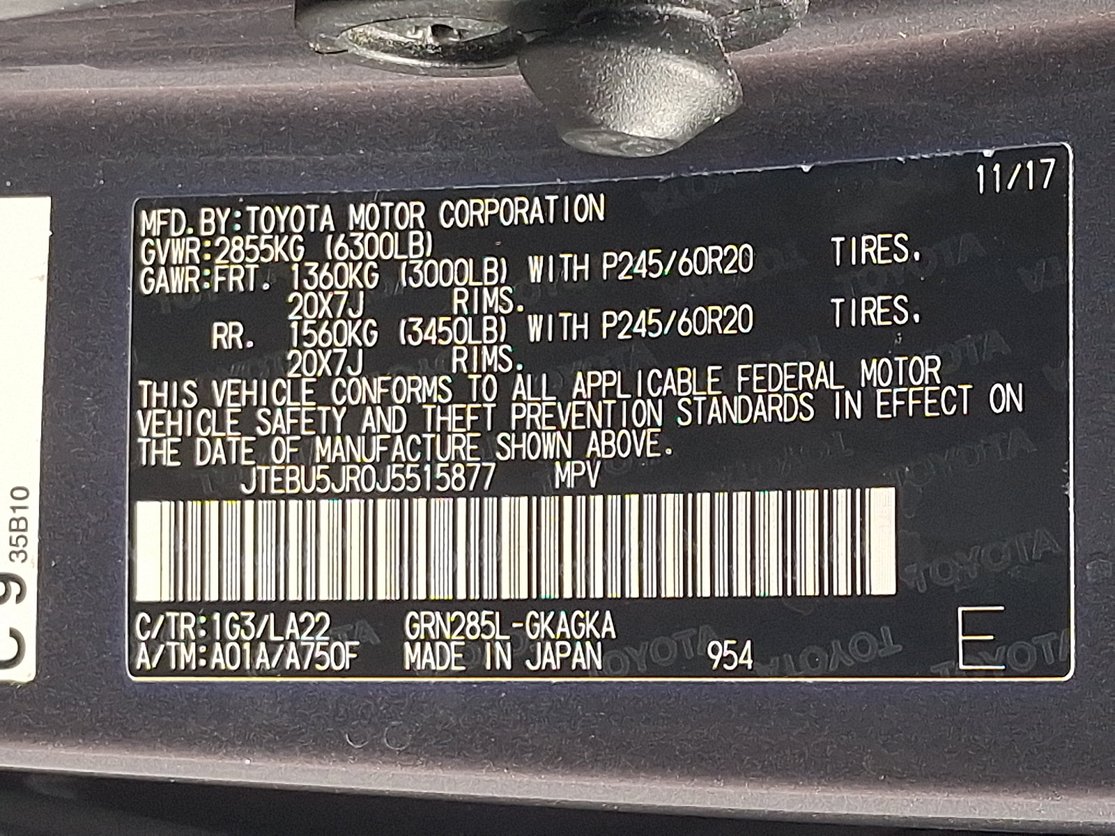 Used 2018 Toyota 4Runner Limited AWD/4WD image 27