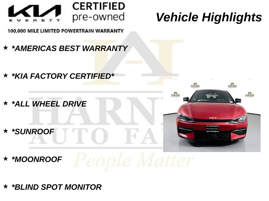 Certified 2023 Kia EV6 GT-Line w/ GT-Line Suede Seat Package AWD/4WD image 9