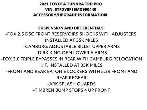 Used 2021 Toyota Tundra TRD Pro AWD/4WD image 14