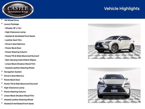 Used 2016 Lexus NX 200t AWD w/ Luxury Package image 4