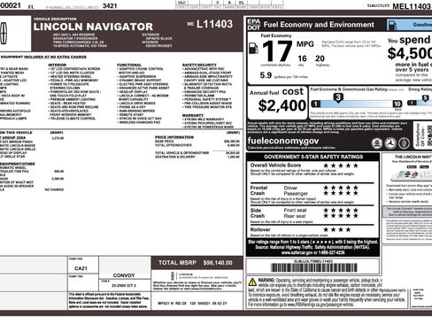 Used 2021 Lincoln Navigator L Reserve AWD/4WD image 53