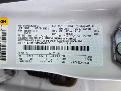 Used 2021 Ford Ranger Lariat w/ Equipment Group 501A High AWD/4WD image 34