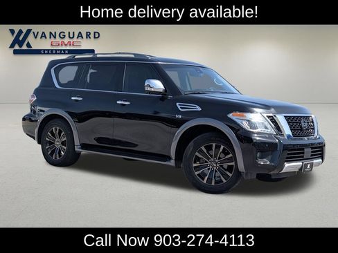 Used 2017 Nissan Armada Platinum w/ Captain Seat Package RWD image 1