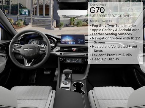 New 2026 Genesis G70 3.3T Sport Prestige image 18