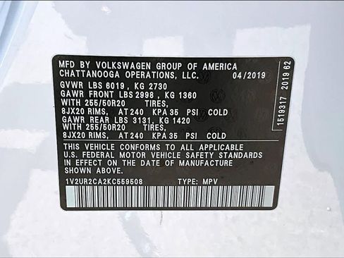 Used 2019 Volkswagen Atlas SE w/ Panoramic Sunroof Package AWD/4WD image 21