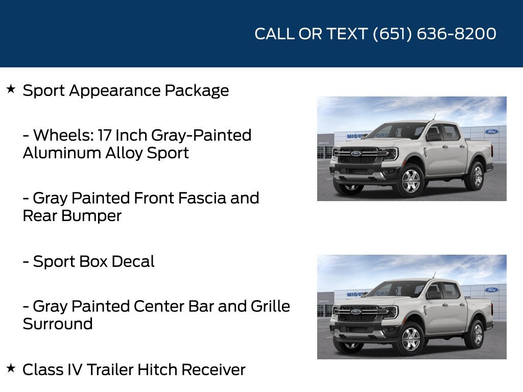 New 2026 Ford Ranger XLT w/ Trailer Tow Package AWD/4WD image 11