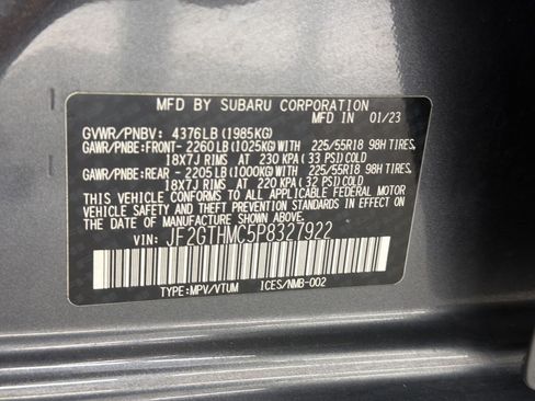 Used 2023 Subaru Crosstrek 2.5i Limited w/ Moonroof Package AWD/4WD image 23