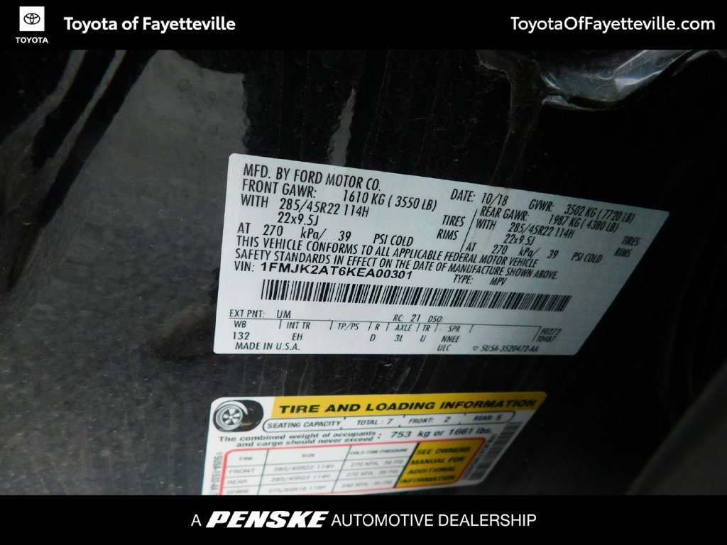 Used 2019 Ford Expedition Max Limited w/ Equipment Group 303A AWD/4WD image 9