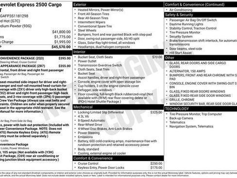 New 2025 Chevrolet Express 2500 w/ Driver Convenience Package image 25