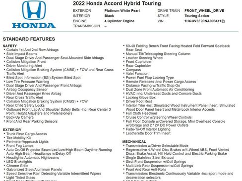 Used 2022 Honda Accord Touring image 20