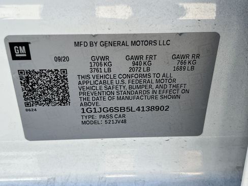 Used 2020 Chevrolet Sonic LT FWD image 8