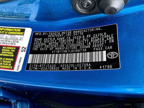 Certified 2018 Toyota Camry SE w/ Protection Package (Q2) image 32