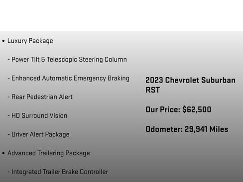 Used 2023 Chevrolet Suburban RST w/ Sport Performance Package image 36