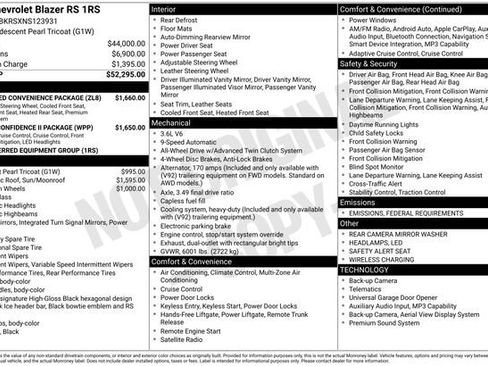 Used 2022 Chevrolet Blazer RS w/ Enhanced Convenience Package image 4