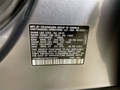 Used 2022 Volkswagen Atlas SE FWD image 22