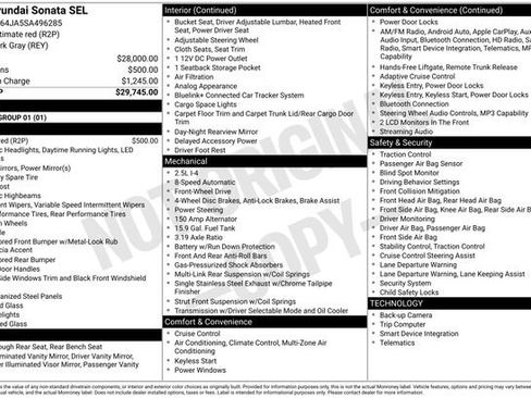 Used 2025 Hyundai Sonata SEL FWD image 2