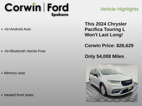 Used 2024 Chrysler Pacifica Touring-L image 12