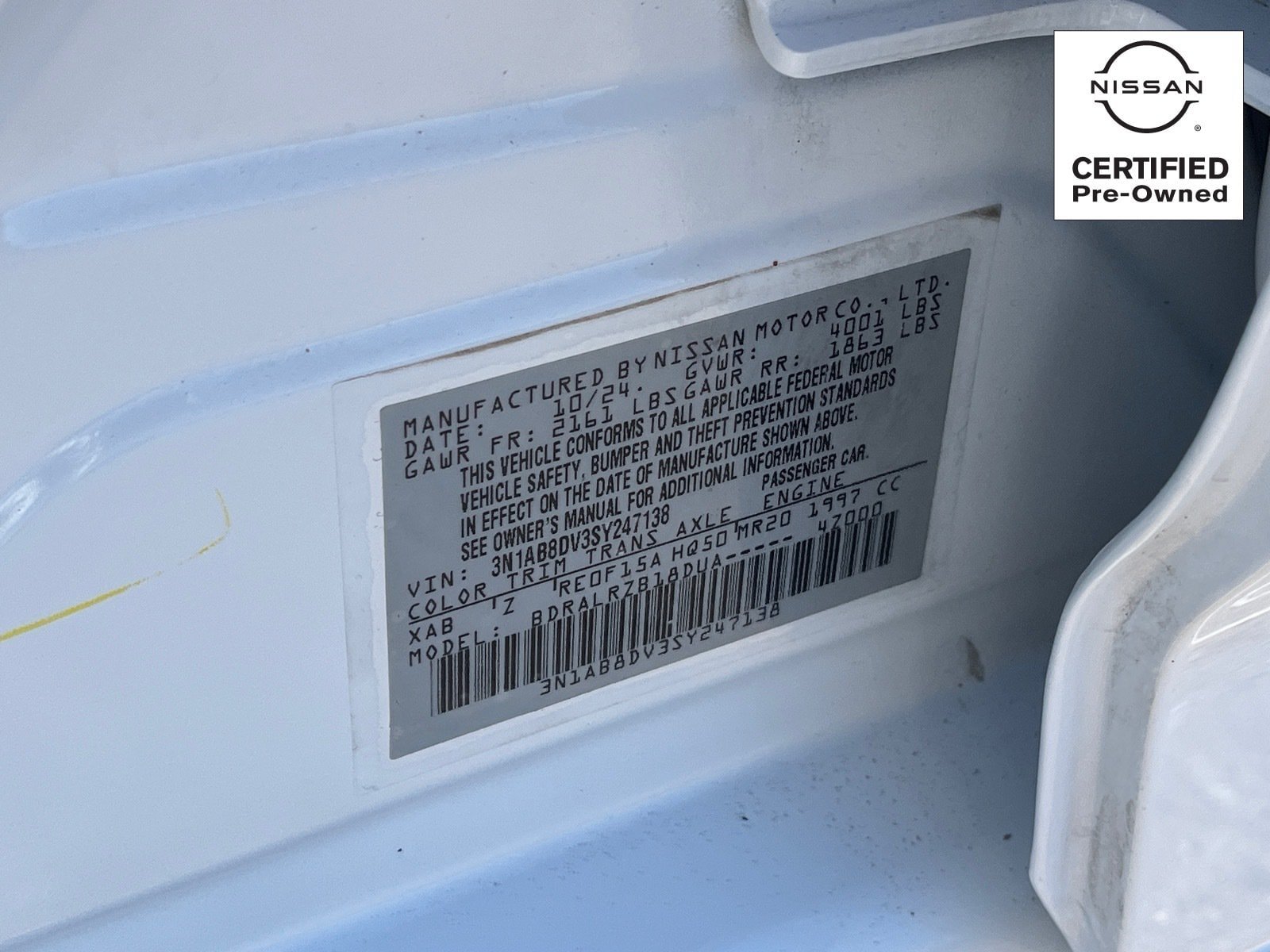 Certified 2025 Nissan Sentra SR FWD image 29